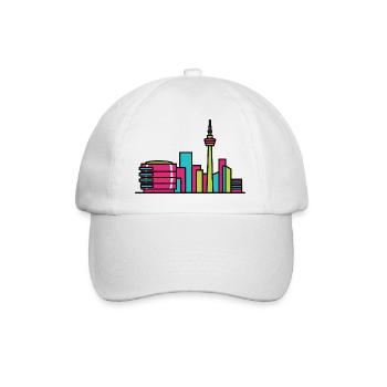 Bibliothèque de la ligne d’horizon de la ville de Birmingham Art en ligne moderne - Casquette classique - blanc/blanc - Devant