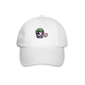 Punk Kitten Neon Spray Paints - Baseball Cap - white/white - Front