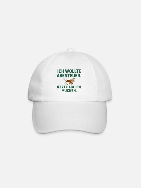 Adventure vs Mosquitoes - Baseball Cap - white/white