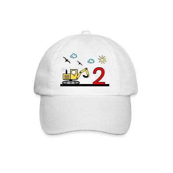 Excavatrice - Casquette classique - blanc/blanc - Devant