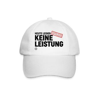Unfortunately no performance today – offline saying - Baseball Cap - white/white - Front