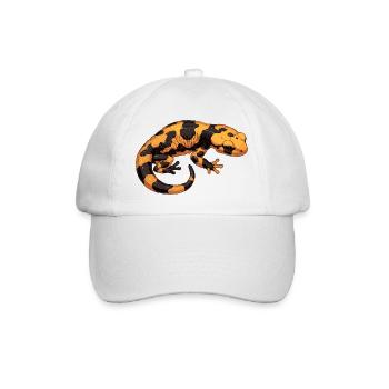 Feuersalamander Salamander - Baseballkappe - Weiß/Weiß - Vorne
