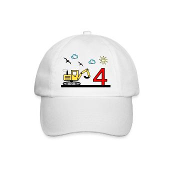 Excavatrice - Casquette classique - blanc/blanc - Devant