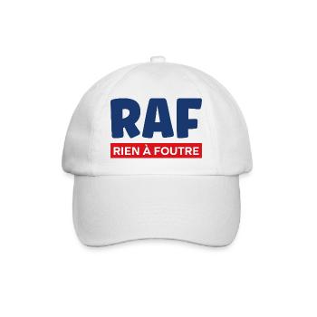 rien à foutre - Casquette classique - blanc/blanc - Devant