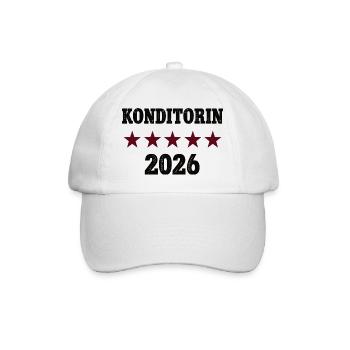 Profession de confiseur Diplôme de l’apprentissage de boulanger réussi - Casquette classique - blanc/blanc - Devant