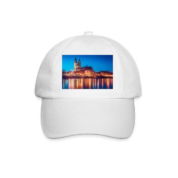 Mageburg in the evening - Baseball Cap - white/white - Front