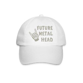 future metal head enfant musique metal - Casquette classique - blanc/blanc - Devant