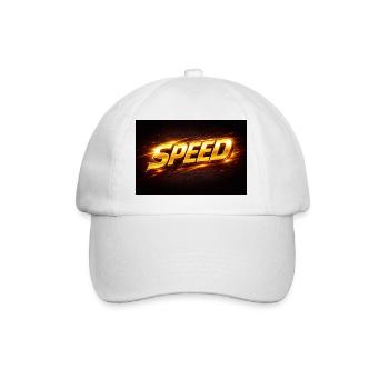 Golden Neon Speed Design - Baseball Cap - white/white - Front