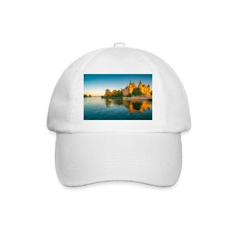 Castle in Schwerin at sunset - Baseball Cap - white/white - Front