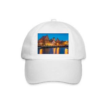 Wismar in the evening - Baseball Cap - white/white - Front