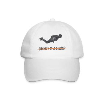 Plongez dans la gravité : un choix - Casquette classique - blanc/blanc - Devant