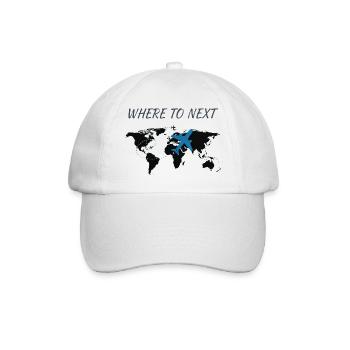 Where to Next Travel Adventures - Baseball Cap - white/white - Front