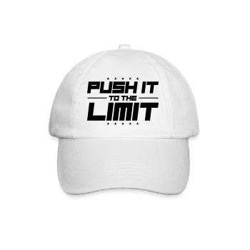 Push It To The Limit - Baseball Cap - white/white - Front