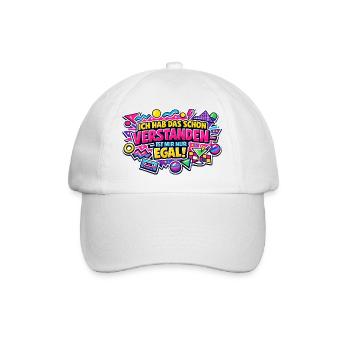 Je l’ai déjà compris, je m’en fiche - Casquette classique - blanc/blanc - Devant