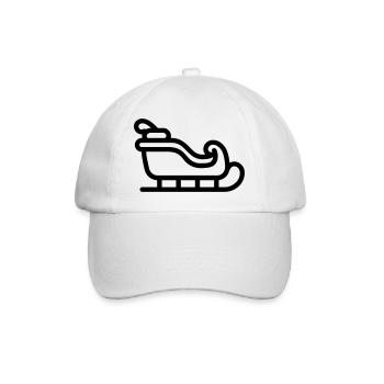 traîneau du Père Noël - Casquette classique - blanc/blanc - Devant