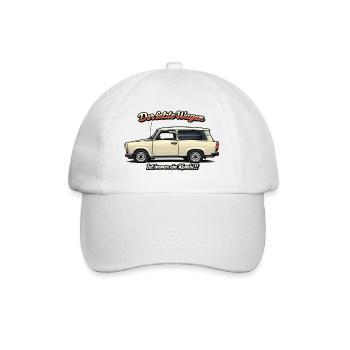 Der letzte Wagen Vintage Kombi - Baseballkappe - Weiß/Weiß - Vorne