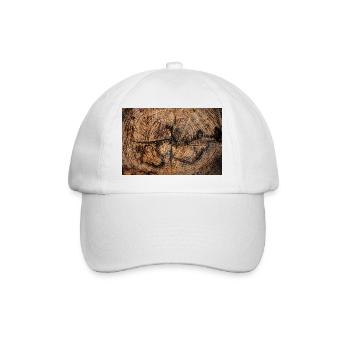 Close up of an acacia trunk - Baseball Cap - white/white - Front