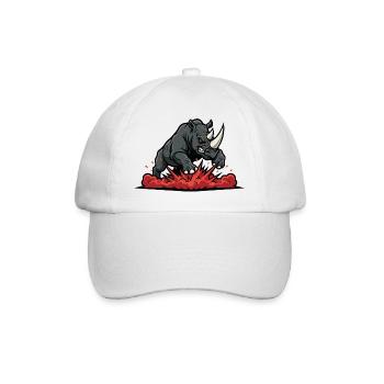 Rhinocéros Alpha Charge Mascotte Rhino Power - Casquette classique - blanc/blanc - Devant