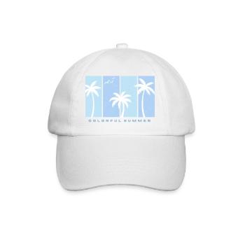 Colorful Summer Vibes - Baseball Cap - white/white - Front