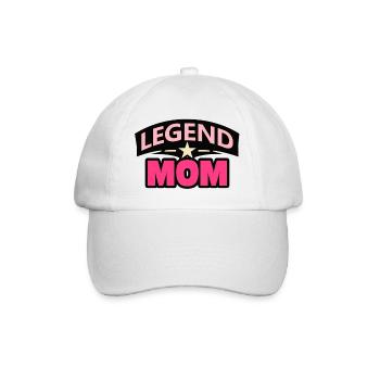 Maman légende – Drôle de Mère Design - Casquette classique - blanc/blanc - Devant