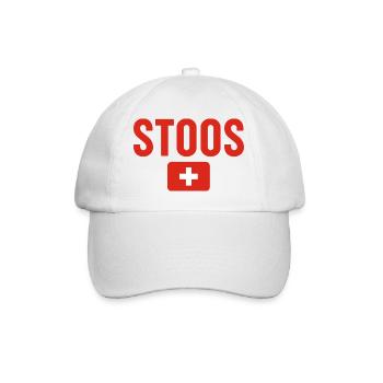 Stoos Schweiz Flagge - Baseballkappe - Weiß/Weiß - Vorne
