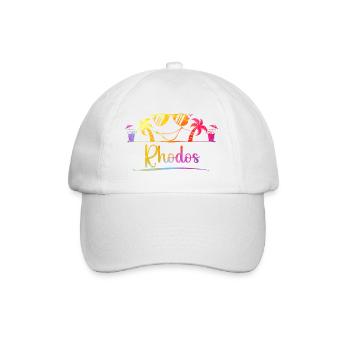 Rhodes Beach Dream Blaze of Colors - Baseball Cap - white/white - Front