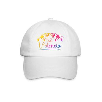 Valencia Strandfarben - Baseballkappe - Weiß/Weiß - Vorne