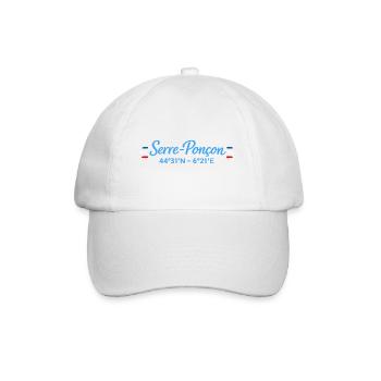 Serre Poncon Coordonnées Lac - Casquette classique - blanc/blanc - Devant