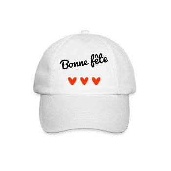 HAPPY BIRTHDAY. MOTHER'S DAY. FATHER'S DAY. PARTY - Baseball Cap - white/white - Front