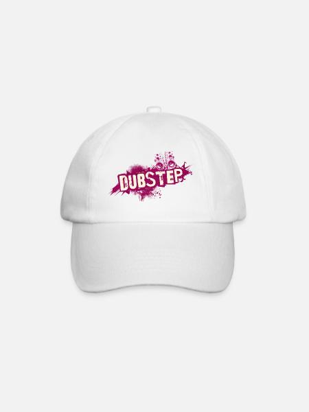 Dubstep graffiti grunge - Baseball Cap - white/white