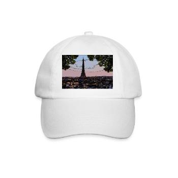 Paris Evening atmosphere at the Eiffel Tower - Baseball Cap - white/white - Front