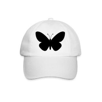 Papillon - Casquette classique - blanc/blanc - Devant