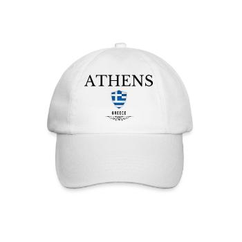 Athènes souvenirs, design élégant Athènes - Casquette classique - blanc/blanc - Devant