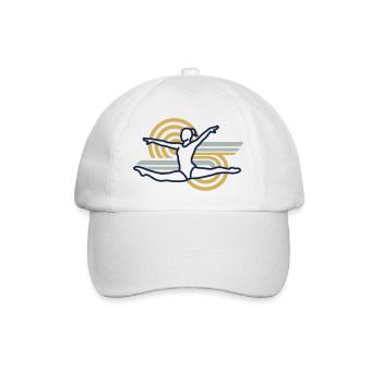 Gymnastics in the solar circle - Baseball Cap - white/white - Front
