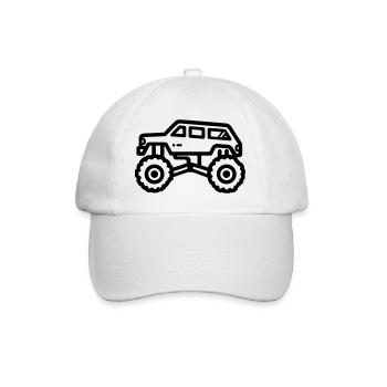 monster truck - Casquette classique - blanc/blanc - Devant