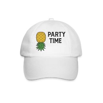 Faisons la fête Symbole de l’ananas - Casquette classique - blanc/blanc - Devant