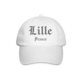 Lille Frankreich Gotik - Baseballkappe - Weiß/Weiß - Vorne