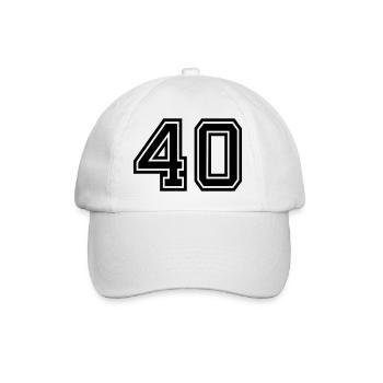 40 - Baseball Cap - white/white - Front
