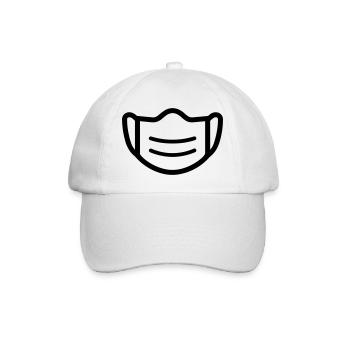mask - Baseball Cap - white/white - Front