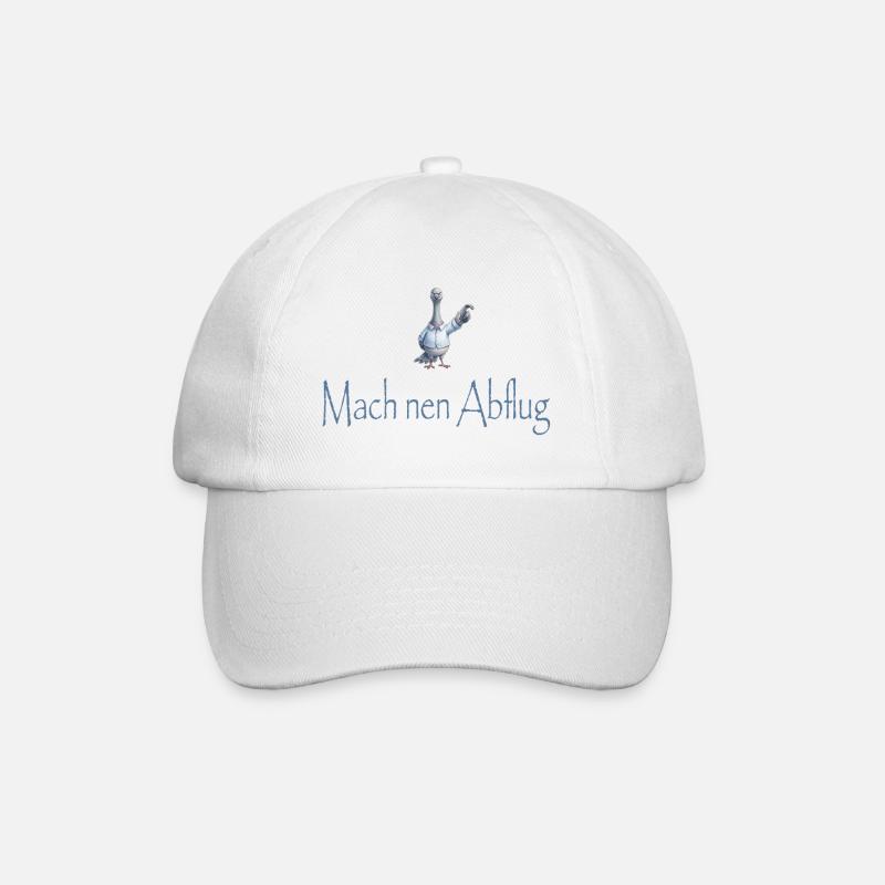 Mach nen Abflug - Baseballkappe - Weiß/Weiß