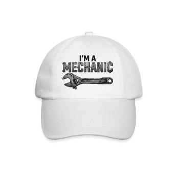 Je suis mécanicien - Casquette classique - blanc/blanc - Devant