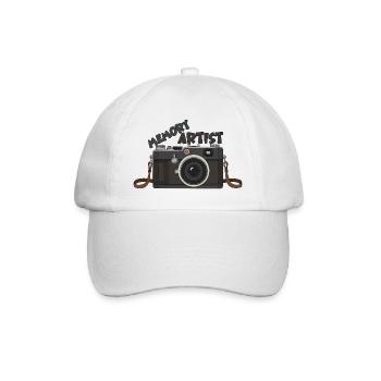 Photographie : L’artiste de la mémoire - Casquette classique - blanc/blanc - Devant
