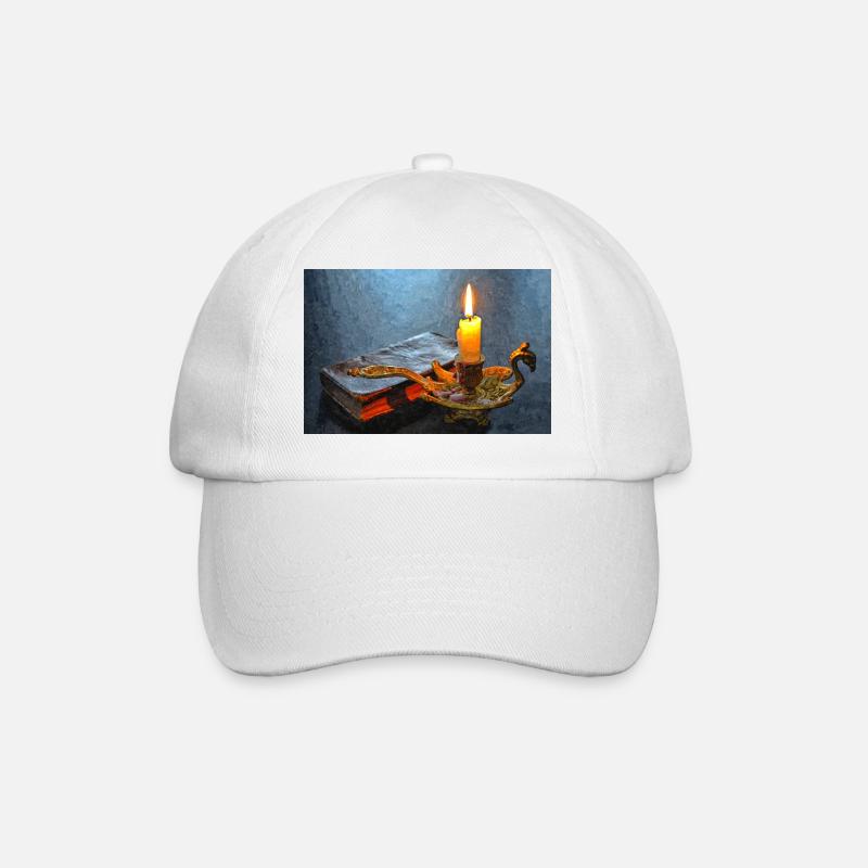 Aura antiquaire éclairée à la chandelle - Casquette classique - blanc/blanc