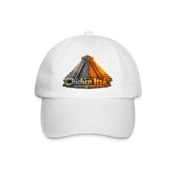 Chichen Itza Pyramid Serpent - Baseball Cap - white/white - Front