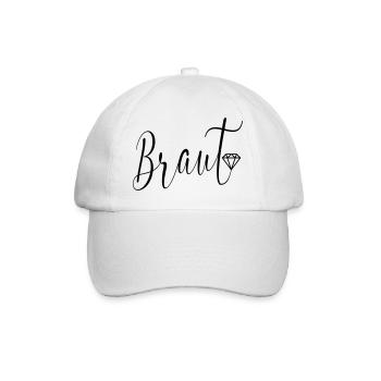 Hochzeit Diamanten Braut - Baseballkappe - Weiß/Weiß - Vorne