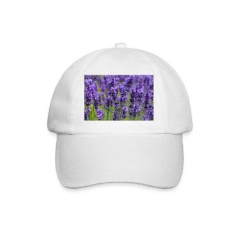 Paysage onirique du champ de lavande - Casquette classique - blanc/blanc - Devant