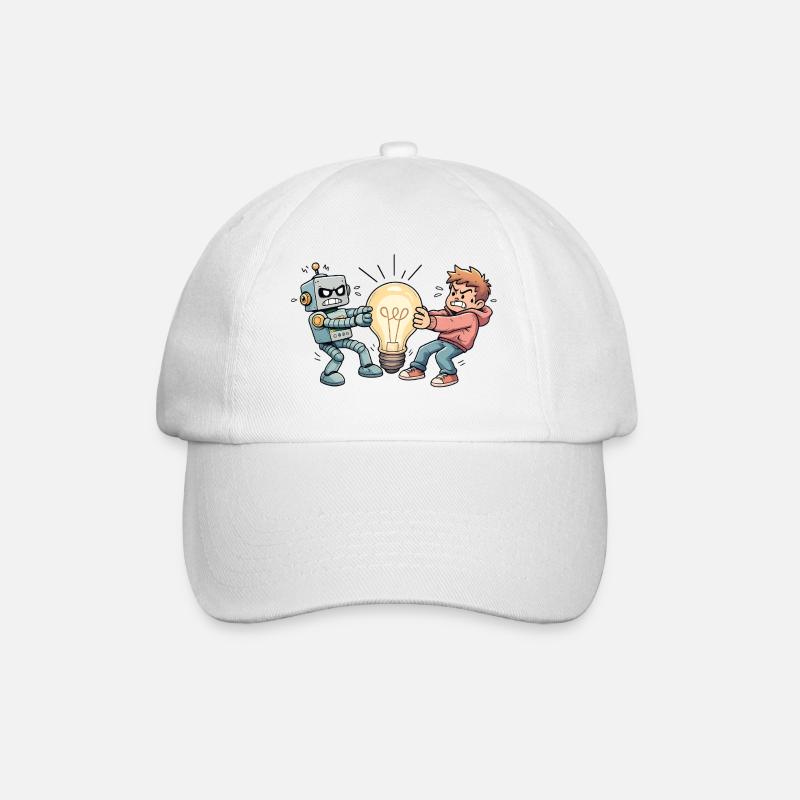 WhosIdea - Baseball Cap - white/white