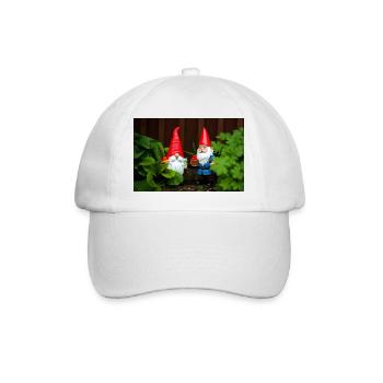 Garden Gnome Delight - Baseball Cap - white/white - Front