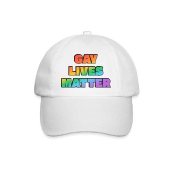 Déclaration typographique Pride Rainbow - Casquette classique - blanc/blanc - Devant