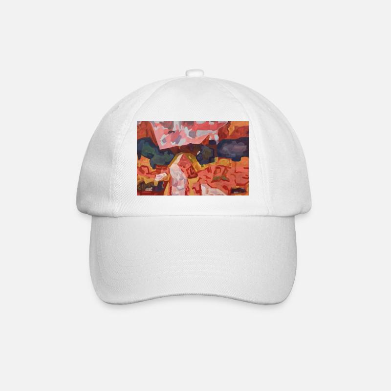 Feu de couleur abstraite - Casquette classique - blanc/blanc